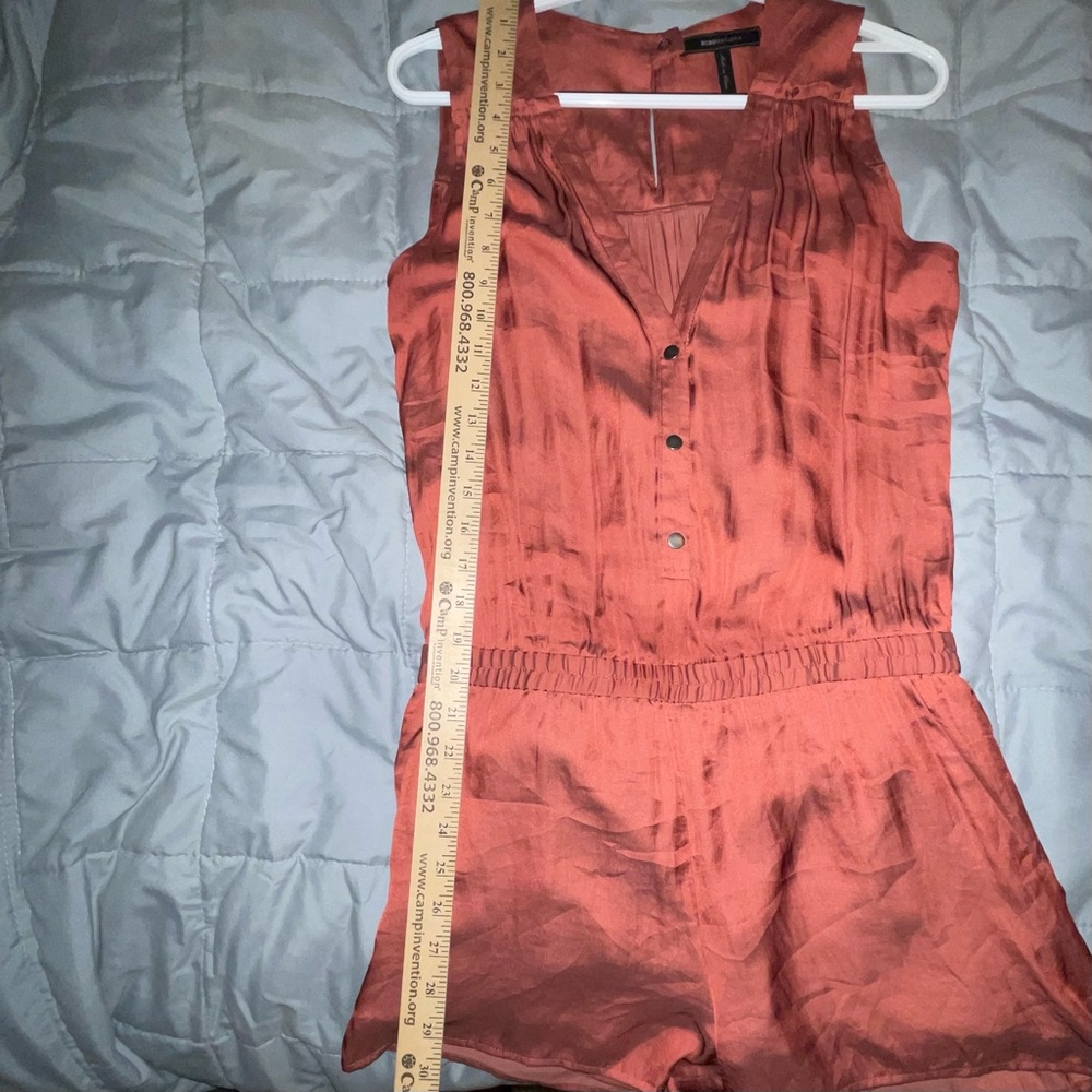 BCBGeneration Rust Sleeveless Romper - Picture 8 of 9